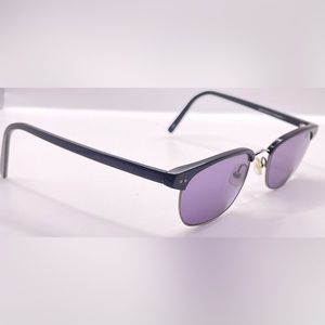 Moscow Glenn Black Gray Oval Browline Sunglasses Frames Only